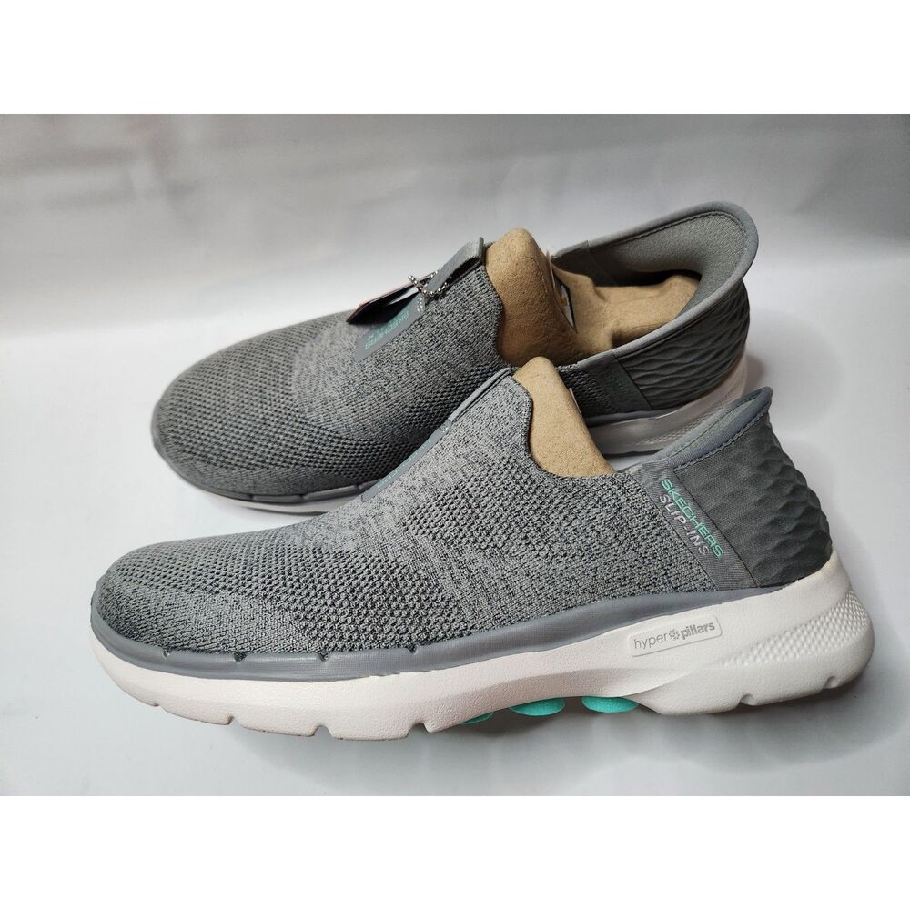 Skechers GO WALK 6 – Fabulous View Slip‑Ins Women’s 9.5 (Gray)